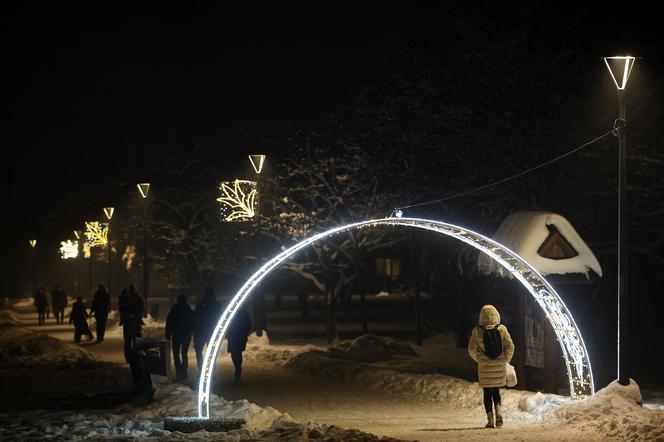 Świąteczne iluminacje w Zakopanem