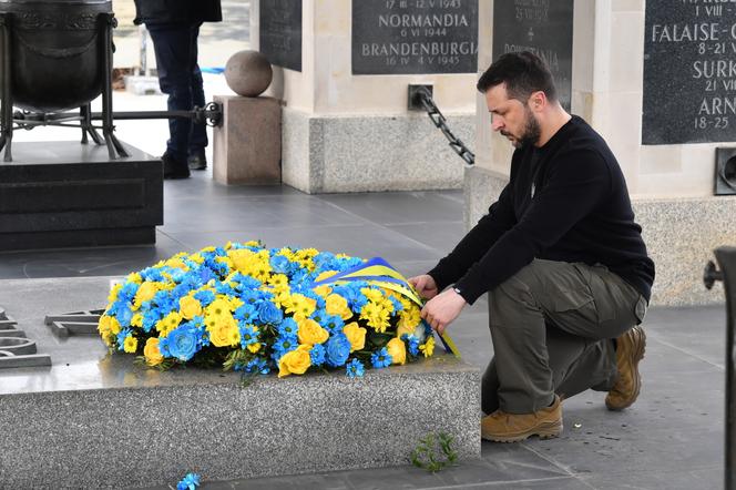 Wołodymyr Zełenski złożył kwiaty pod Grobem Nieznanego Żołnierza