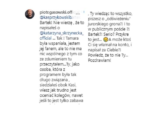 TTBZ, komentarz Piotra Gąsowskiego