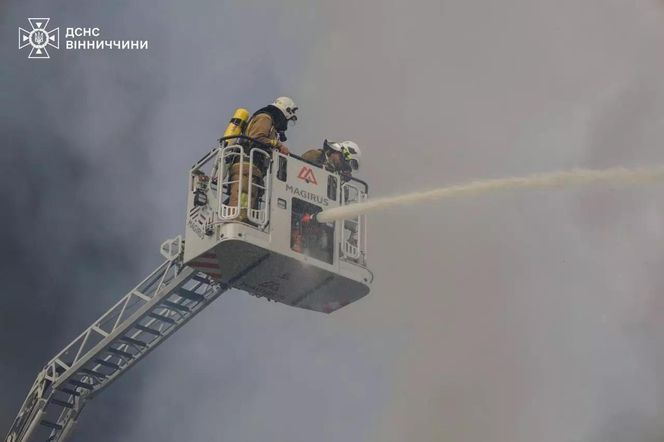 Atak rosyjskich dronów na Winnicę