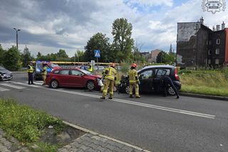 Poważny wypadek w Chorzowie. Dwie osoby trafły do szpitala