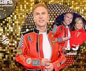 Krzysztof Gojdź odsłonił poprawioną buzię. Dla takiego wyglądu dał się pociąć! Zadał szyku na widowni Tańca z Gwiazdami