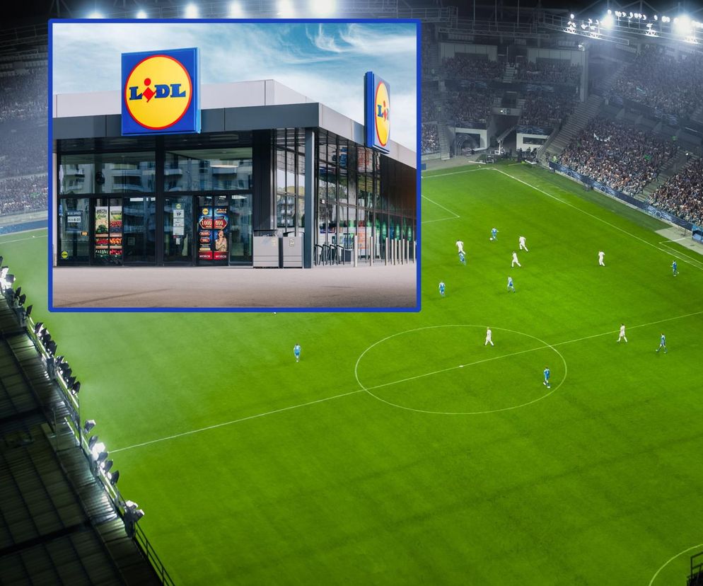 Stadion piłkarski i Lidl