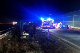 Tragiczny wypadek na A2. Dwie osoby nie żyje. Jeden z kierowców jechał pod prąd