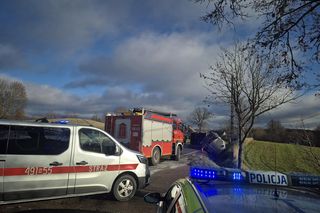 Cysterna zablokowała drogą krajową