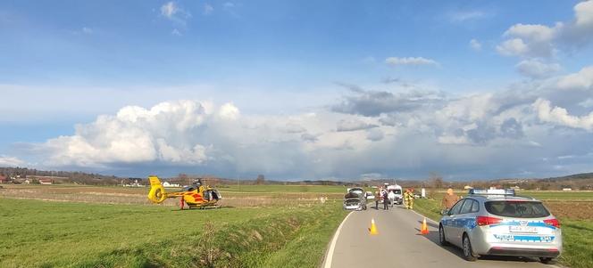 16-letni motocyklista zderzył się z samochodem. Kierował mimo braku uprawnień