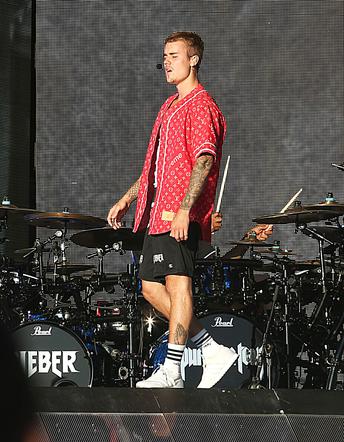 Justin Bieber na ostatnim koncercie Purpose Tour w Europie