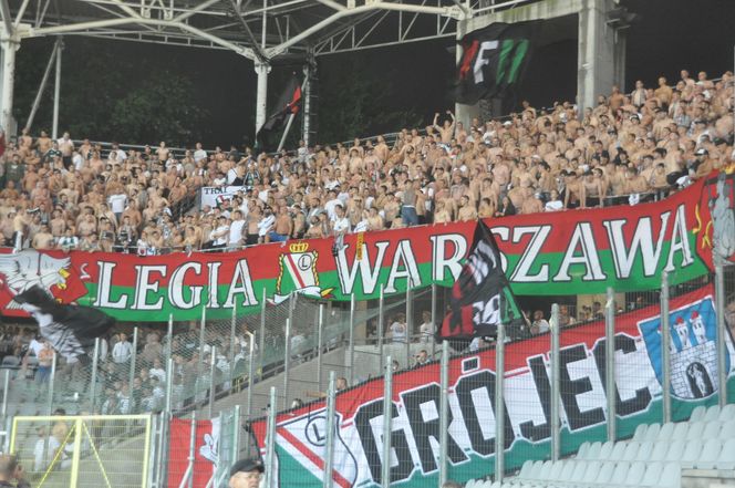 Kibice na meczu Korona Kielce - Legia Warszawa
