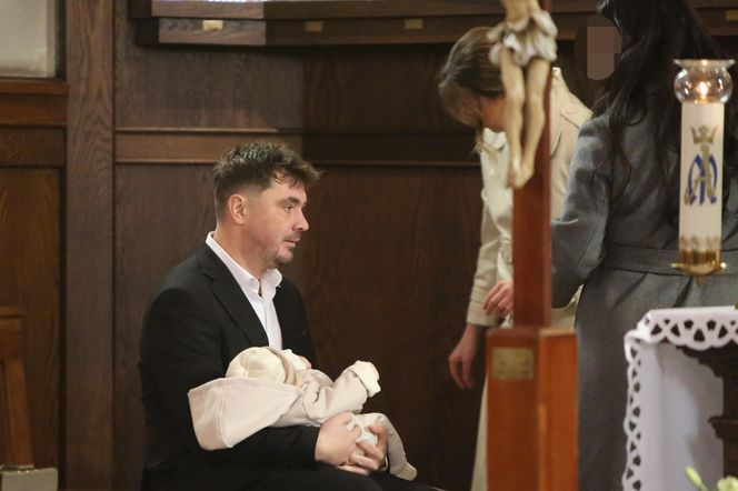 Daniel Martyniuk na chrzcinach syna