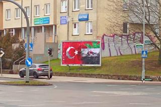 Mural - solidarność z ofiarami trzęsienia ziemi w Turcji i Syrii