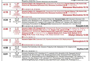 Rozkład Szczecin Główny 