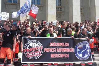 Protest ratowników medycznych we Wrocławiu