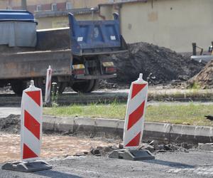 Roboty drogowe i utrudnienia na Dolnej Kamiennej w Skarżysku