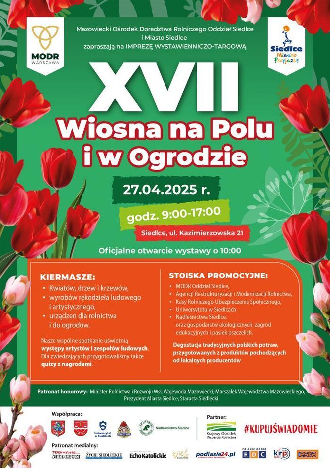 Wiosna na polu i w Ogrodzie - targi ogrodnicze w Siedlcach