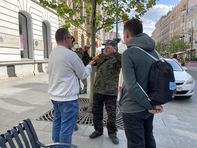 Wielki protest pod urzędem miasta w Łodzi. "Broń lasów Lublinka"
