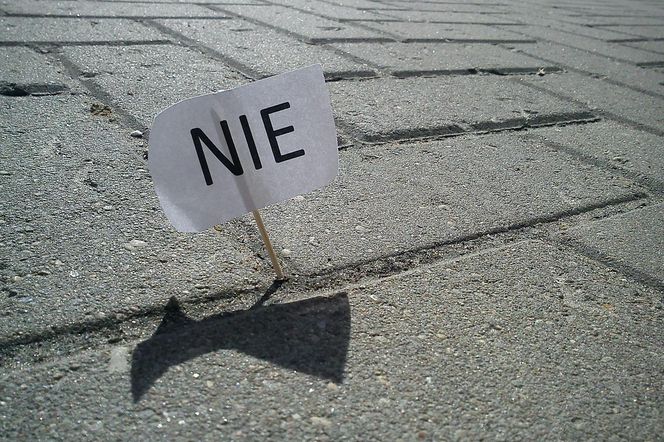 Mieszkańcy Redzikowa protestowali w Warszawie