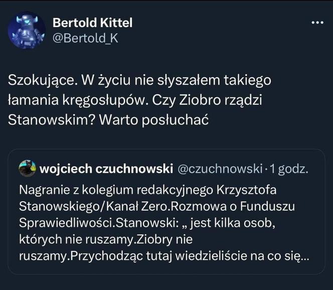 Krzysztof Stanowski srogo zakpił ze Zbigniewa Stonogi. Komentarze z Portalu X