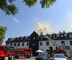Pożar hotelu Seanator w Starachowicach