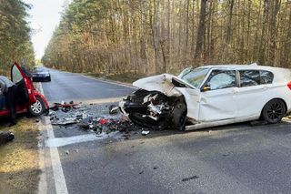 Wypadek w pow. zawierciańskim. Cztery osoby w szpitalu