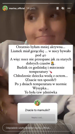 Marina Łuczenko-Szczęsna o problemach zdrowotnych Liama