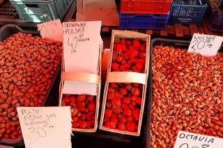Ceny truskawek na targu w Rzeszowie