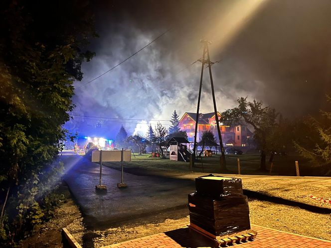 Pożar w Wiśle. Spłonął pensjonat Maria i Natasza