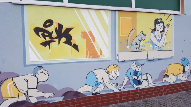 Na Osowej Górze w Bydgoszczy powstał mural inspirowany życiem mieszkańców [ZDJĘCIA]