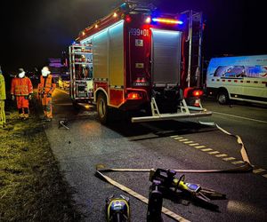 Wypadek na autostradzie A1 w Szarlejce