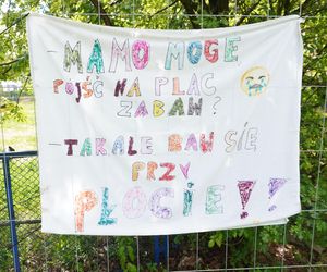 Ogrodzony plac zabaw na Winogradach