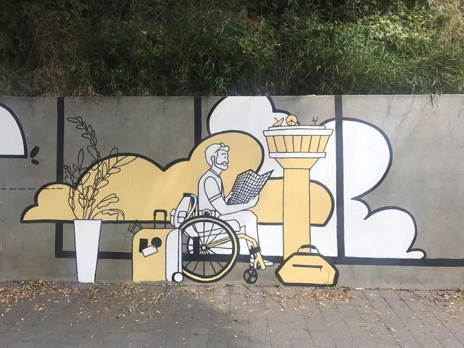 Mural niepełnosprawności na Kalinowszyźnie w Lublinie