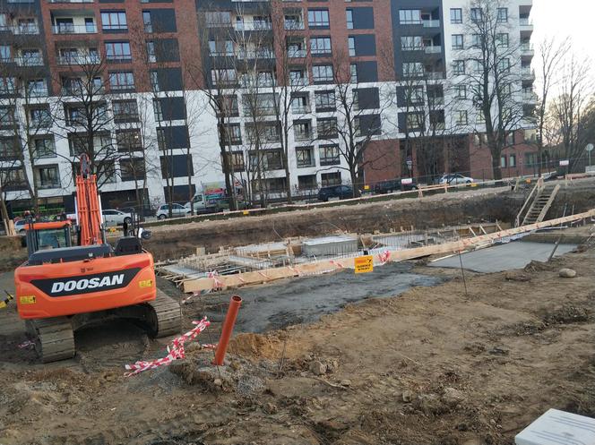 Budowa nowego lidla w Warszawie