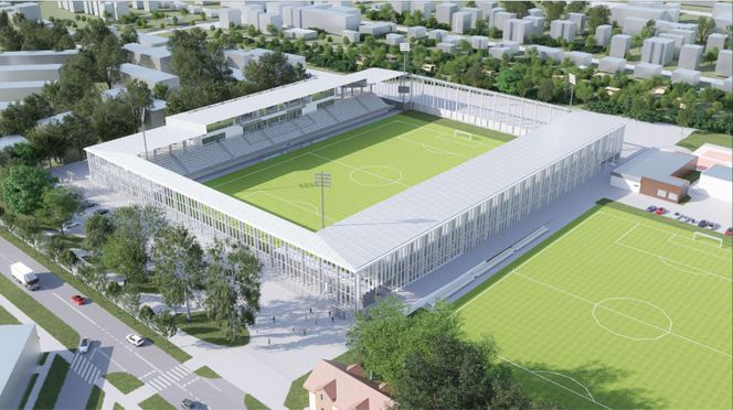 Wizualizacja nowego stadionu miejskiego w Chełmie