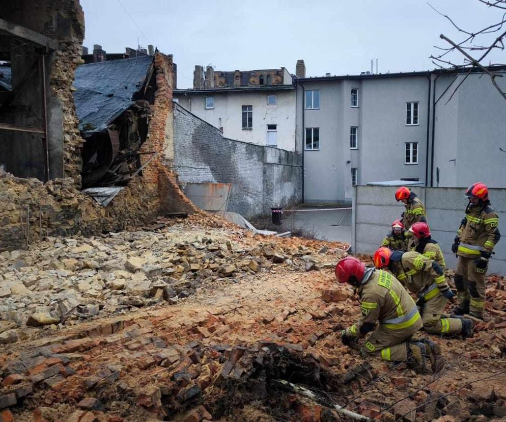 Zawalenie ściany w Bytomiu