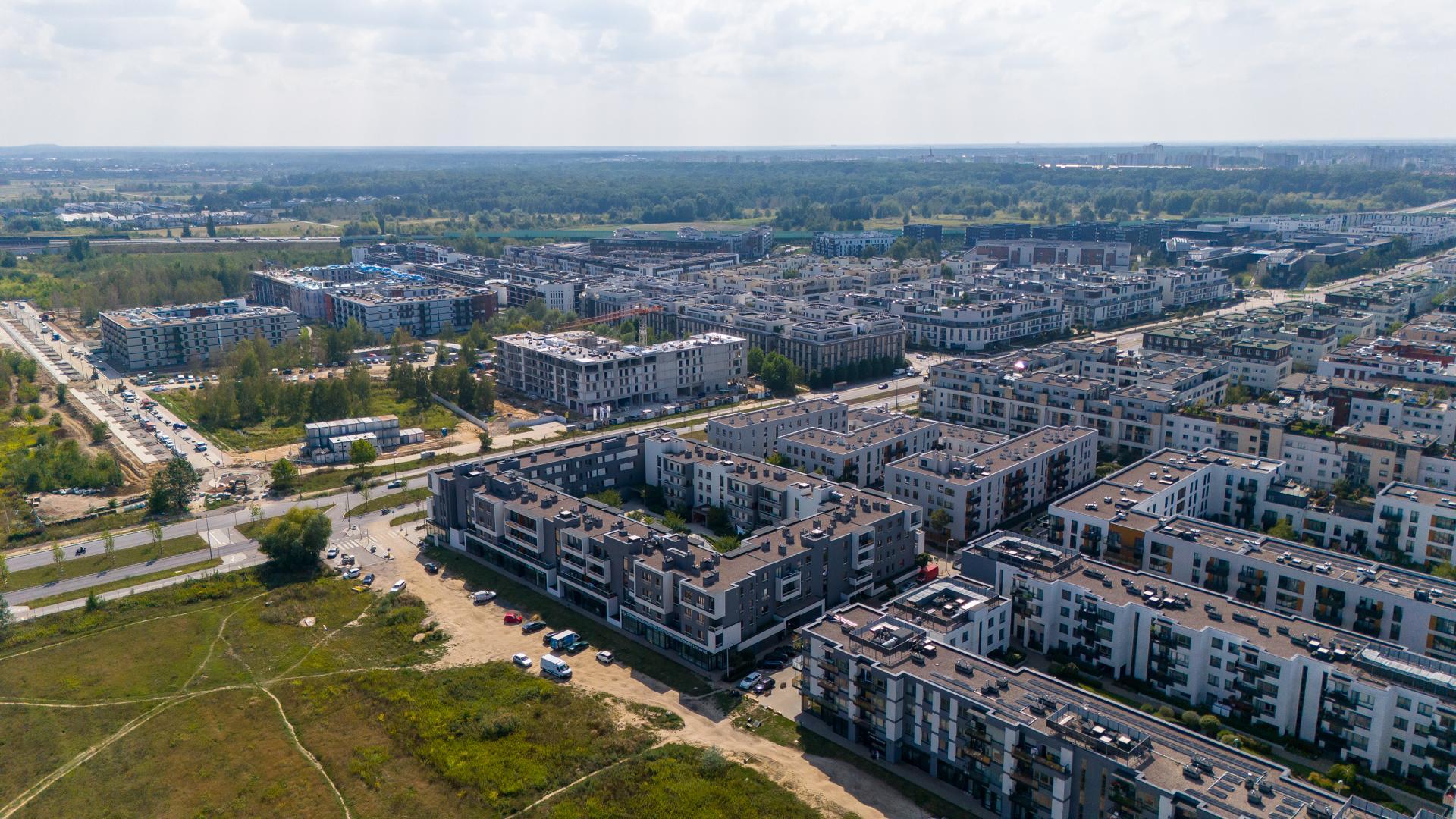 Miasteczko Wilanów w Warszawie. 