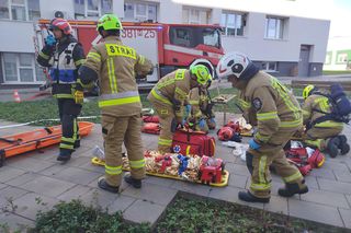 Powiatowe ćwiczenia strażackie w szpitalu wojewódzkim w Siedlcach