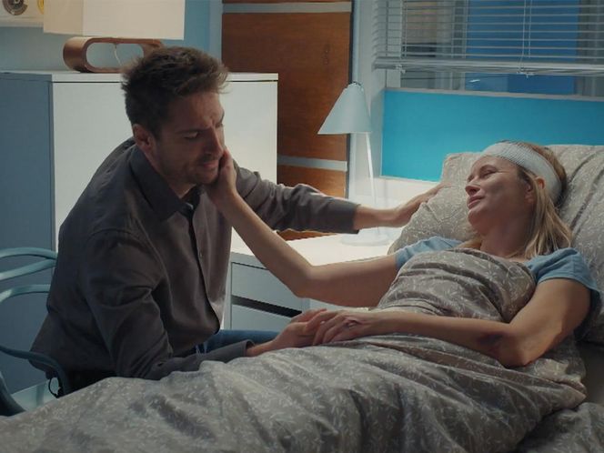 M jak miłość, odcinek 1849: Julia (Marta Chodorowska), Dima (Michaił Pszeniczny)