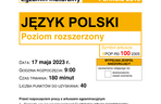 Język polski rozszerzony matura 2023 - ARKUSZ CKE