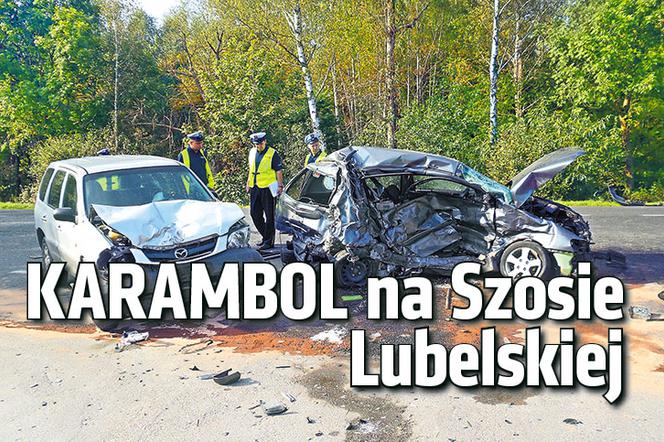 Karambol na Szosie Lubelskiej