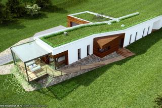 Projekt domu ziemianki ArchiTerra II pracowni TXMA