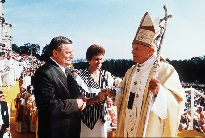 Jan Paweł II z prezydentami Polski