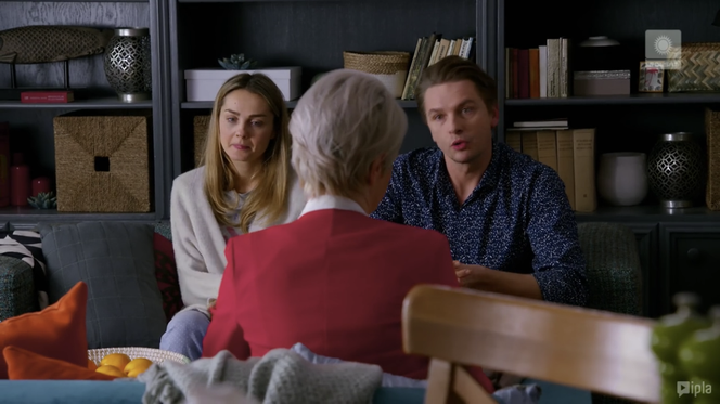 Przyjaciółki, odc. 177: Inga (Małgorzata Socha), kurator Kałużna (Dorota Zielińska), Andrzej (Adam Adamonis)