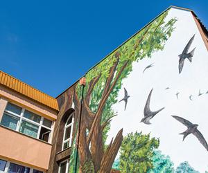 Budynek Szkoły Podstawowej nr 50 na Starym Żegrzu pokrył mural!