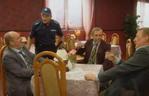 RANCZO 7 sezon, odc. 80. Wargacz (Sławomir Orzechowski), Myćko (Tomasz Sapryk), Solejuk (Sylwester Maciejewski), policjant Stasiek (Arkadiusz Nader)