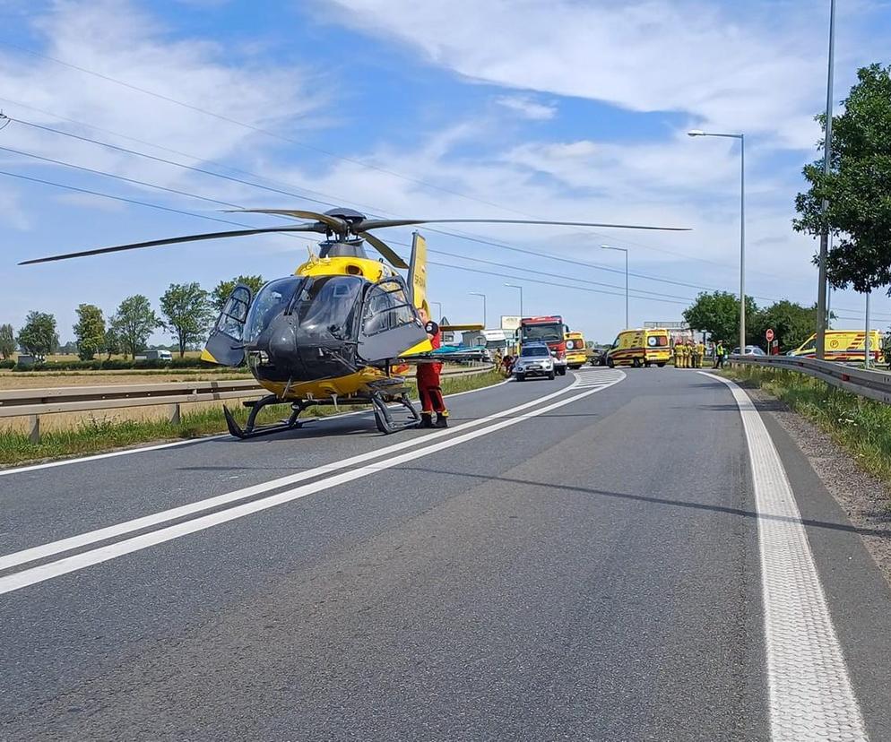 Cztery osoby ciężko ranne, wezwano dwa śmigłowce LPR