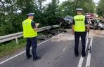 Wypadek na DK 38 w Ucieszkowie. Cztery osoby zostały poszkodowane