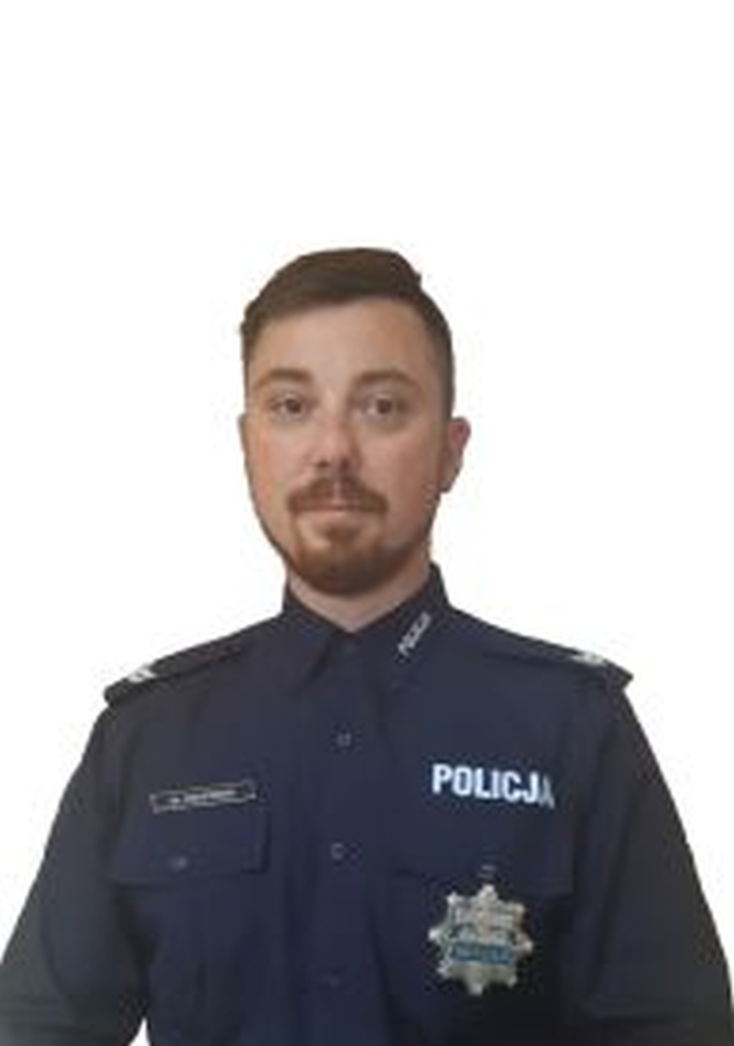 starszy sierżant Marcin Krupienik (KOMISARIAT POLICJI I W BIAŁYMSTOKU)