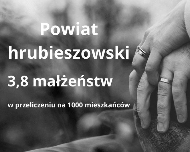 W tych powiatach w woj. lubelskim w 2022 roku zawarto najwięcej małżeństw!