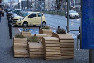 Parklety przy ulicy Puławskiej