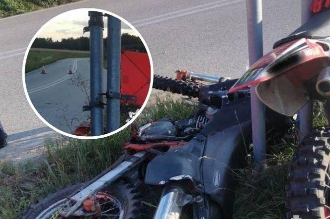 Doszło do przeraźliwej tragedii. 29-latek uderzył motocyklem w metalowy słupek, zginął na miejscu