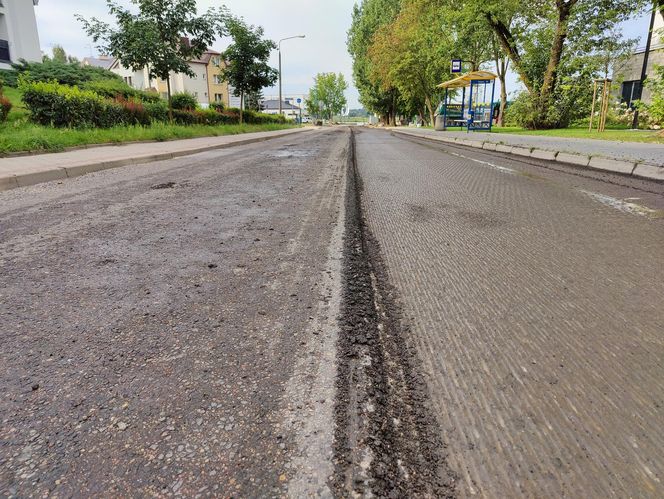 Trwa remont na Plażowej w Siedlcach